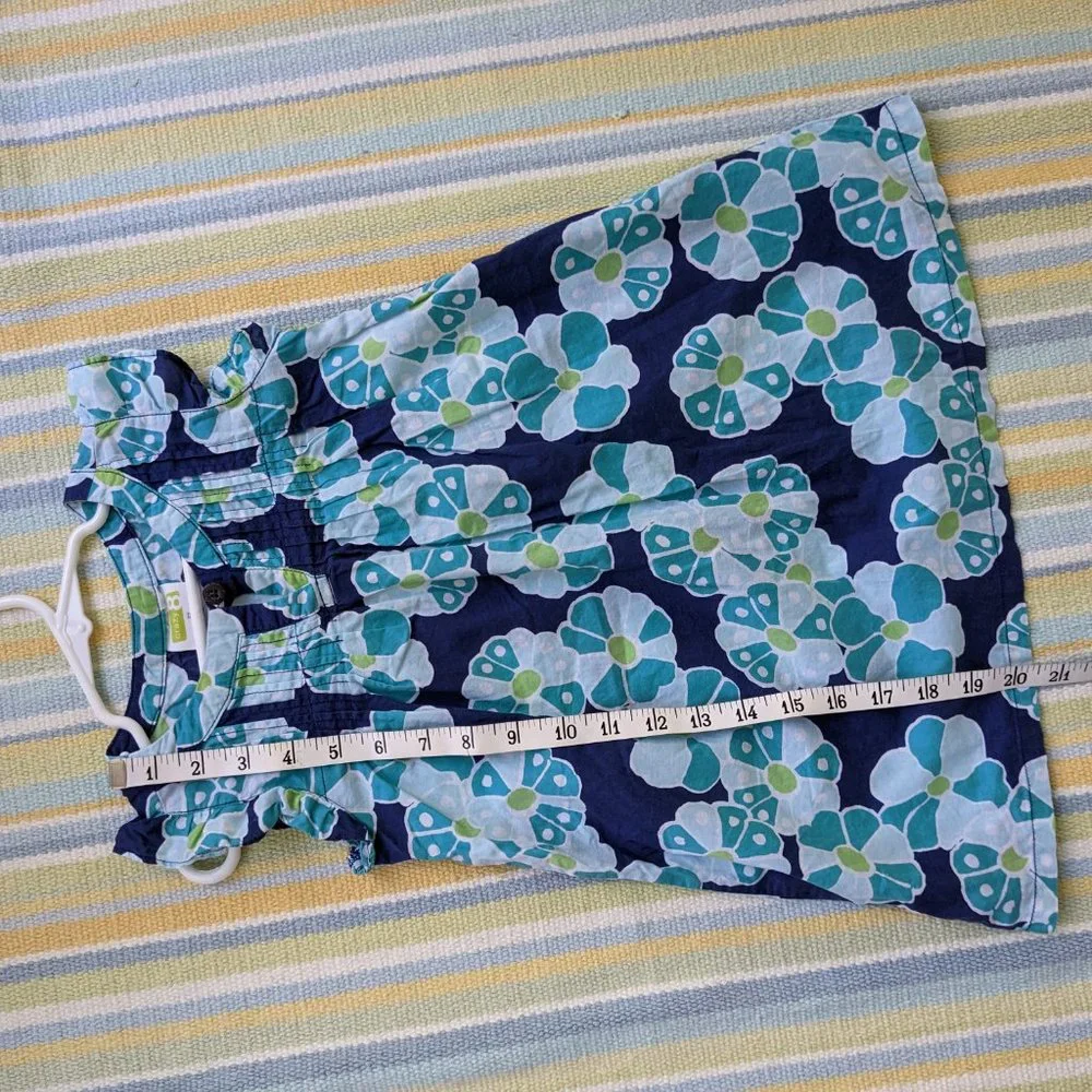 ⭐ Crazy 8s Blue floral tank dress size 3T